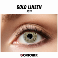 12 Monatskontaktlinsen Golden Dots